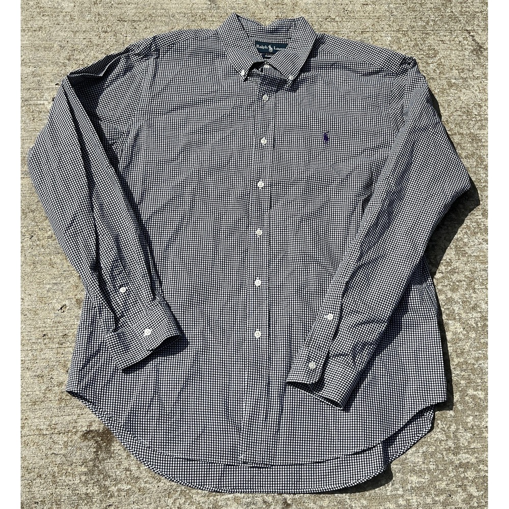 Ralph Lauren Shirt Oxford Button Down L Classic Preppy Ivy Style Business Casual